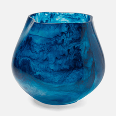 Abria Outdoor Planter - Cobalt - Our Boat House