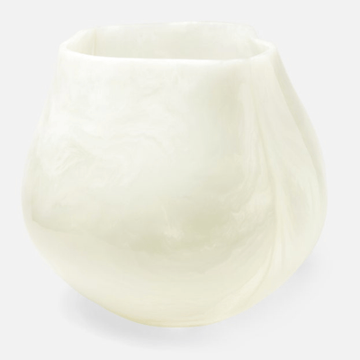 Abria Outdoor Planter - Pearl White - Our Boat House