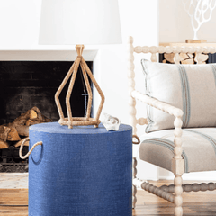 Aegean Round Side Table - Indigo - Our Boat House