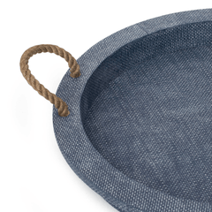 Aegean Serving Tray in Indigo - Our Boat House