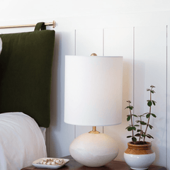Alabaster Mini Orb Lamp - Our Boat House