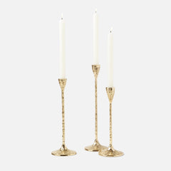 Alina Gold Candle Holders - Set of Three - Our Boat House