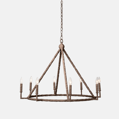 Aloni Tarnished Silver Candelabra Chandelier - Our Boat House