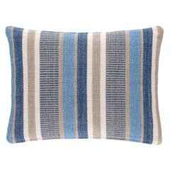 Always Greener Blue/Grey Indoor/Outdoor Decorative Pillow - Our Boat House