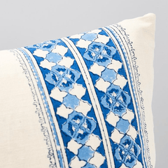 Amira Hand Blocked Lumbar Pillow - Our Boat House