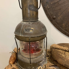 Anchor Lantern - Large w/Red Lense - Our Boat House