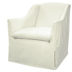 Annapolis Slipcovered Chair Swivel - Our Boat House