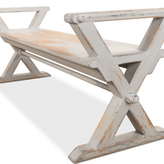 Antique Style X - Base Entry Bench - Our Boat House