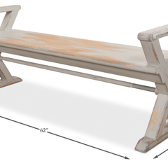 Antique Style X - Base Entry Bench - Our Boat House