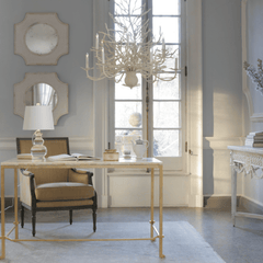 Antique White Coral Large 12 - Light Chandelier - Our Boat House