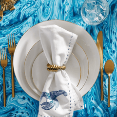 Ariel Lobster Dinner Napkin - Set of Four - Our Boat House