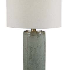 Arman Aqua Crackle Table Lamp - Our Boat House