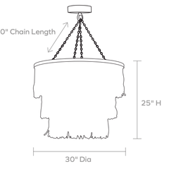 Arricka Abaca Rope Chandelier - Two Finishes - Our Boat House