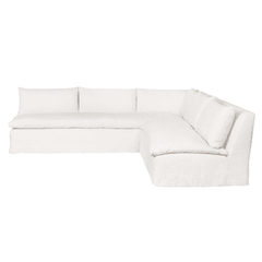 Aruba Slipcovered 113in x 113in Two - Piece Sectional - Our Boat House