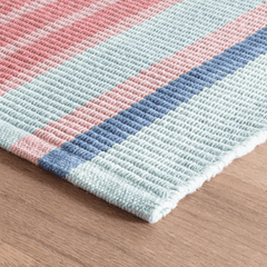Aruba Stripe Woven Cotton Rug - Our Boat House