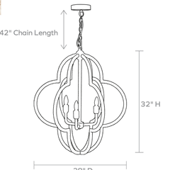 Astin Coco Bead Chandelier - Two Sizes - Our Boat House