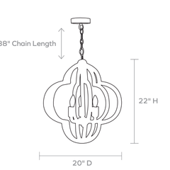Astin Coco Bead Chandelier - Two Sizes - Our Boat House