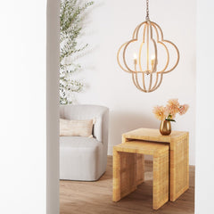 Astin Coco Bead Chandelier - Two Sizes - Our Boat House