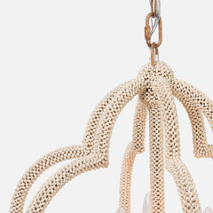 Astin Coco Bead Chandelier - Two Sizes - Our Boat House