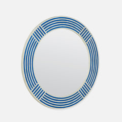 Athena Pacific Blue Bone Tile Mirror - Our Boat House