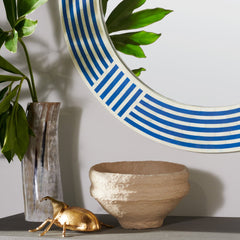 Athena Pacific Blue Bone Tile Mirror - Our Boat House