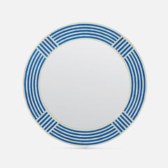 Athena Pacific Blue Bone Tile Mirror - Our Boat House
