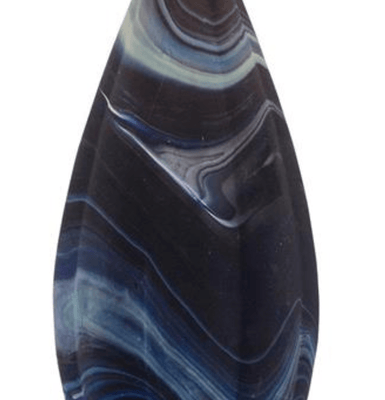 Aurora Navy Swirl Table Lamp - Our Boat House