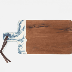 Austin Blue Swirled Serving Board - Three Sizes - Our Boat House