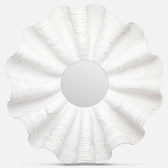 Ava White Round Mirror - Our Boat House