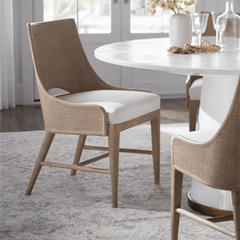 Avon Dining Chair - Cerused White - Our Boat House