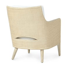 Avon Lounge Chair - Cerused White - Our Boat House