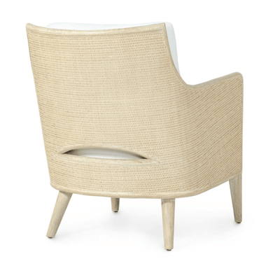Avon Lounge Chair - Cerused White - Our Boat House