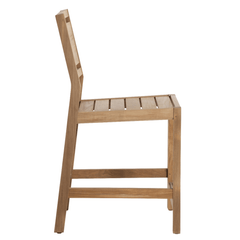Avondale Counter Stool - Natural Teak - Our Boat House