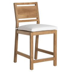 Avondale Counter Stool - Natural Teak - Our Boat House