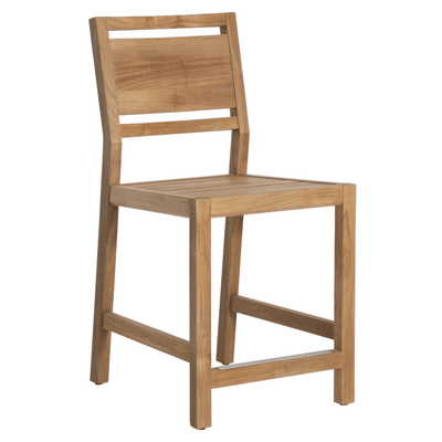 Avondale Counter Stool - Natural Teak - Our Boat House