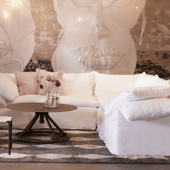 Bali Slipcovered 114in x 114in Two - Arm Sectional - Our Boat House