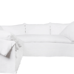 Bali Slipcovered 114in x 114in Two - Arm Sectional - Our Boat House