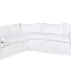 Bali Slipcovered 114in x 114in Two - Arm Sectional - Our Boat House