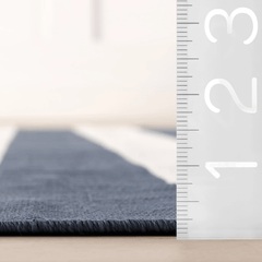 Banks Stripe Handwoven Indoor/Outdoor Rug - Navy - Our Boat House