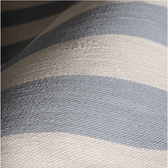 Banks Stripe Handwoven Indoor/Outdoor Rug - Swedish Blue - Our Boat House