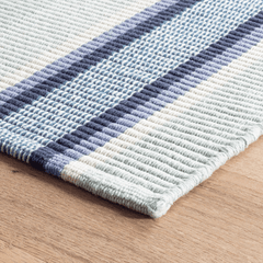 Barbados Stripe Woven Cotton Rug - Our Boat House