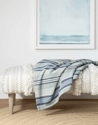 Barbados Woven Cotton Throw - Our Boat House
