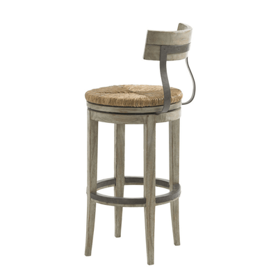 Bayside Swivel Counter/Bar Stool in Driftwood - Our Boat House