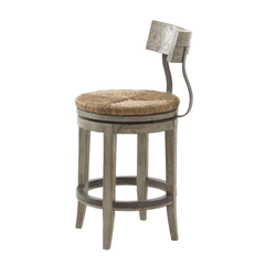 Bayside Swivel Counter/Bar Stool in Driftwood - Our Boat House