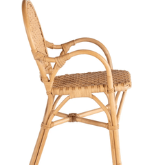 Bayview Bistro Dining Arm Chair - Natural - Our Boat House