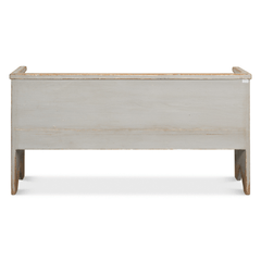 Beach House Grey Wash Entry Bench - Our Boat House