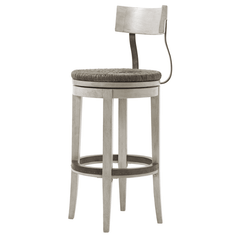 Beachside Swivel Counter/Bar Stool in Oyster - Our Boat House