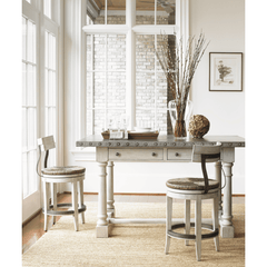 Beachside Swivel Counter/Bar Stool in Oyster - Our Boat House