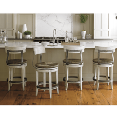 Beachside Swivel Counter/Bar Stool in Oyster - Our Boat House