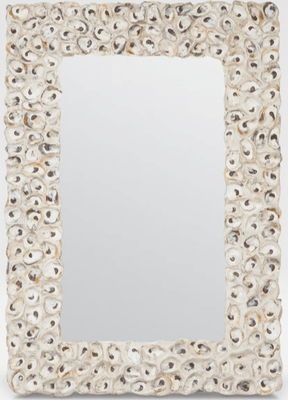 Bedford Rectangular Oyster Shell Mirror - Three Sizes - Our Boat House